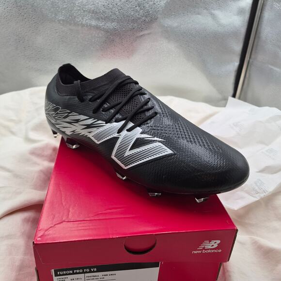 New Balance Unisex Furon Pro FG V8 Soccer Black/Metallic Men 11 M Women 12.5 W main image 4